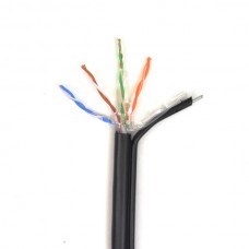 Кабель ATIS UTP 4*2*0.5-CU PE MP кат.5е (UTP медь наружный с несущей проволокой) бухта 305м