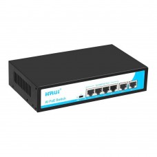 PоE коммутатор 6-портовый HONGRUI HR900-AF-42N, молниезащита 6 КВ