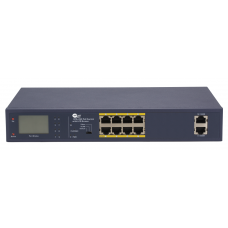 PoE-коммутатор RV-ZPL08AFm-2UP (8 портов + 2 UpLink), с LCD-дисплеем